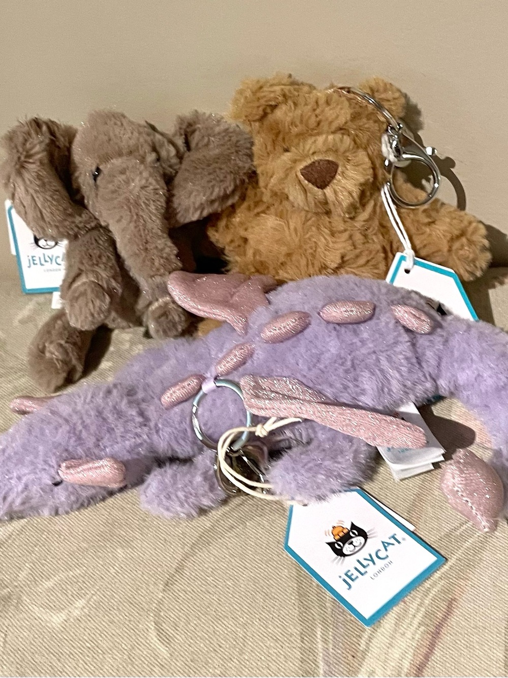 3 Bag Charms 🐘🧸🐉 - Picture 2 of 8